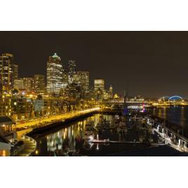 Fototapet autocolant PVC Portul luminat, 160x240 cm