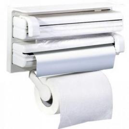 triplu dispenser de bucatarie , pentru hartie , folie aluminiu si folie stretch