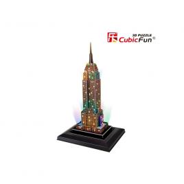 Puzzle 3d cu led empire state building 38 piese