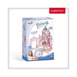 Puzzle 3d cu stickere 92 piese - gradina secreta a printesei