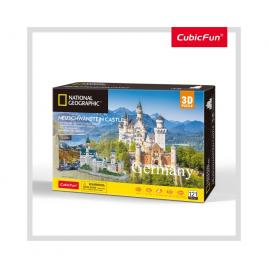 Puzzle 3d cu brosura castelul neuschwanstein 128 piese