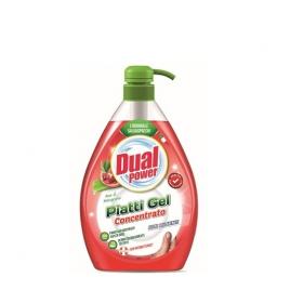 Detergent concentrat vase dual power cu aloe si rodie 1000 ml