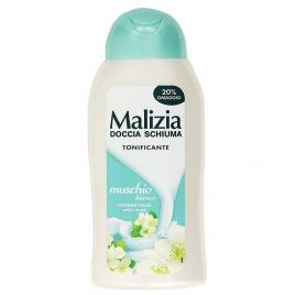 Gel de dus tonifiant malizia  cu parfum de mosc alb 300ml