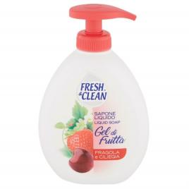 Sapun lichid capsuni si cirese fresh&clean gel di frutta 300ml