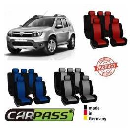 Huse Scaune Dedicate Dacia Duster 2009-2014 Premium RosuAlbastruGri