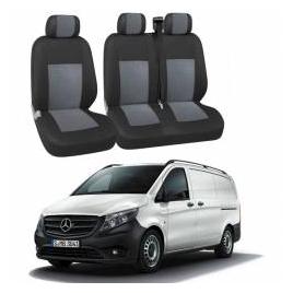 Huse Scaune Mercedes VitoViano 2017-2019 3 locuri Confort Line Premium Airbag