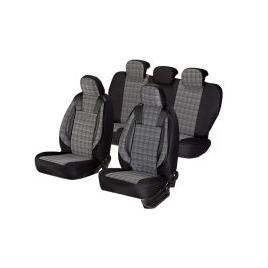 Huse scaune auto AUDI A3 1996-2006 dAL Luxury Negru Piele ecologica + Textil