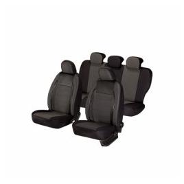 Huse scaune auto BMW SERIA 1 E81 2003-2012 dAL Elegance Negru Piele ecologica + Textil