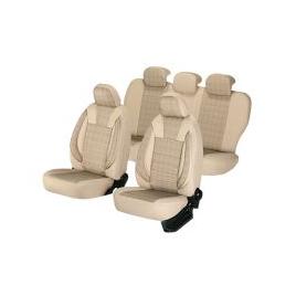 Huse scaune auto DACIA LOGAN 2004-2010 dAL Luxury Bej Piele ecologica + Textil