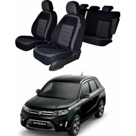 SET HUSE SCAUN SUZUKI VITARA 2015-2019 BANCHETA FRACTIONATA CU TETIERE SPATE IN FORMA DE L