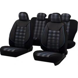 Set Huse Scaun Sport Negru-Albastru