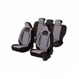 Set huse scaun racing gri-negru