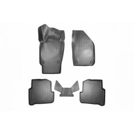 Set covorase auto din cauciuc tip tavita fit Skoda Fabia III nj 3d 2014- - 5 Pcs