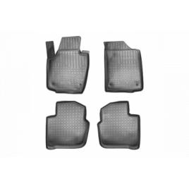Set covorase auto din cauciuc tip tavita fit Skoda Rapid nh 2013- - 4 Pcs
