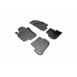 Set covorase auto din cauciuc tip tavita fit Volkswagen Golf VI 2009-2013 - 4 Pcs