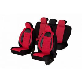 Set huse scaun racing rosu