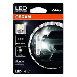 Bec OSRAM lumina calda iluminare habitaclu centru fata spate 41mm 6411 Form 4000K