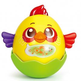 Jucarie interactiva pentru copii Gossip Bird galben Hola Toys