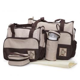 Set genti pentru mamici Mama Bag Stella Brown