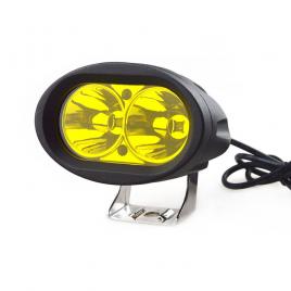 Proiector LED 20W 12/24V SPOT 30° G2204D geam galben