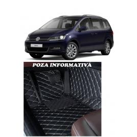 Covorase auto LUX PIELE 5D VW Sharan 2012-2019( 5D-035 cusatura bej )
