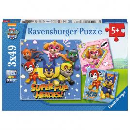 Puzzle patrula catelusilor - 3x49 piese