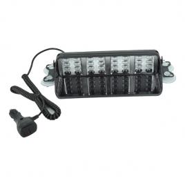 Lampa LED stroboscopica pentru parbriz PORTOCALIU -12V