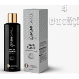 Tratament fire par albe - Repigmentare fire albe -Hair Elixir- Sereni Capelli 4 x250ml