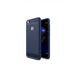 Husa carbon fiber apple iphone x 5.8 albastra