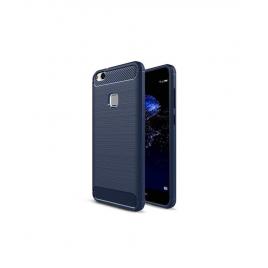 Husa carbon fiber apple iphone x albastra