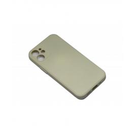 Husa silicone case apple iphone 12 crem