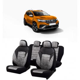 Set huse scaune auto dedicate Dacia Duster 2020-2021 Premium insertii de piele