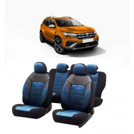 Set huse scaune auto dedicate Dacia Duster 2020-2021 Premium insertii de piele