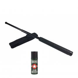 Kit autoaparare Baston tip sabie, NinjaSword si Spray Nato