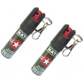 Set 2 bucati spray paralizant iritant lacrimogen autoaparare cu piper NATO, DGM, 20 ml