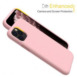 Husa telefon Apple Iphone 11 Pro ofera protectie Lux Ultrasubtire Soft Silk Peach