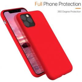 Husa telefon Apple Iphone 11 ofera protectie Lux Ultrasubtire Soft Silk Red