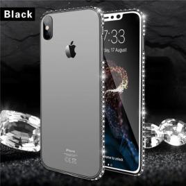 Husa telefon Smartphone Apple Iphone XS Luxury Case ofera Protectie Ultra-Subtire Chic Crystals Black