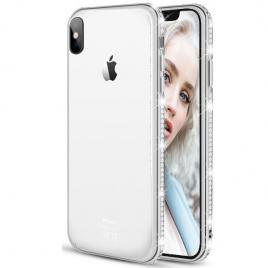 Husa telefon Smartphone Apple Iphone XS Max Luxury Case ofera Protectie Ultra-Subtire Chic Crystals Silver
