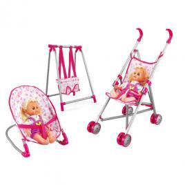 Set 3 piese pentru papusi Baby Play House-8848-A