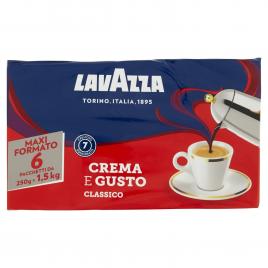 Cafea italiana lavazza crema e gusto classico 6buc x 250g