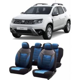 Set huse scaune auto dedicate Dacia Duster 2012-2019 Premium insertii de piele
