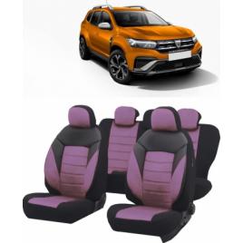 Set huse scaune auto dedicate Dacia Duster 2020-2021 Premium insertii de piele