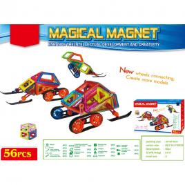 Joc de constructie magnetic - 56 piese