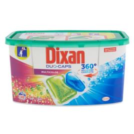 Capsule detergent lichid dixan duo caps multicolor 360° , 750g - 30 utilizari