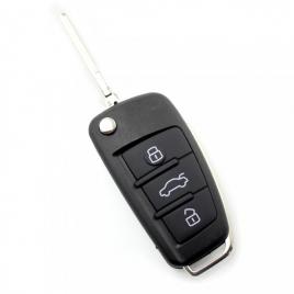 CARGUARD - Audi - model nou - carcasă cheie tip briceag, cu 3 butoane - CC027