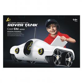 Mini tanc spion I-Spy Rover, wireless, alb
