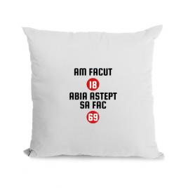Perna personalizata am facut 18 ani alb