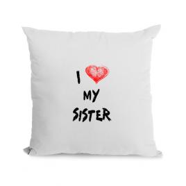 Perna personalizata i love my sister alb
