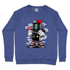 Bluza adler barbat brick gamers albastru melanj